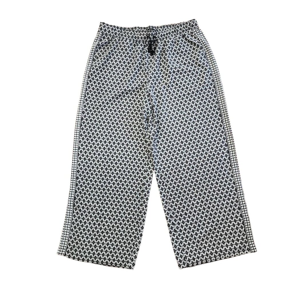 Max Studio Black and White Wide Leg Pants
